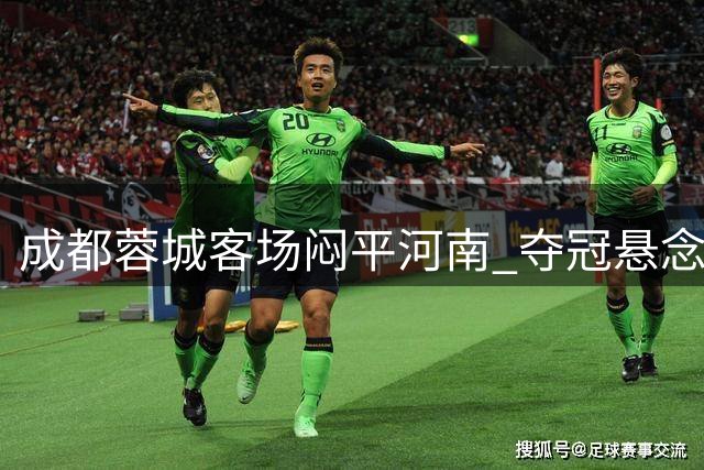 成都蓉城客场闷平河南 夺冠悬念延续